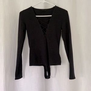 Black Longsleeve bodysuit